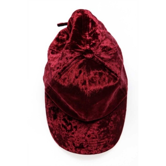 NWT INC Crushed Red Velvet Adjustable Cap - Picture 2 of 3